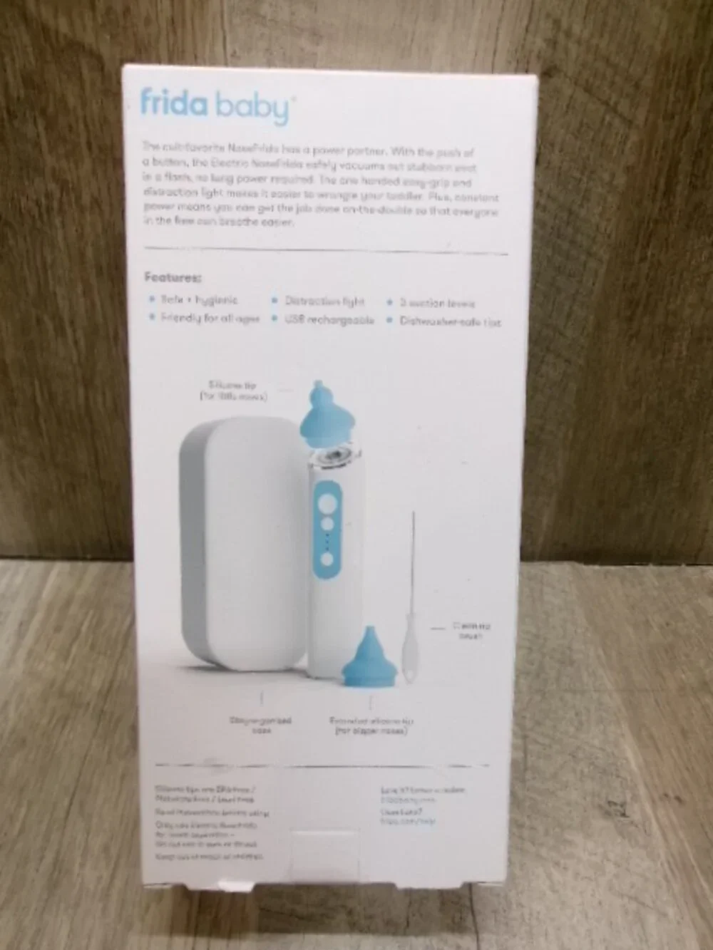 Frida Baby Electric NoseFrida Snot Sucker – White, New